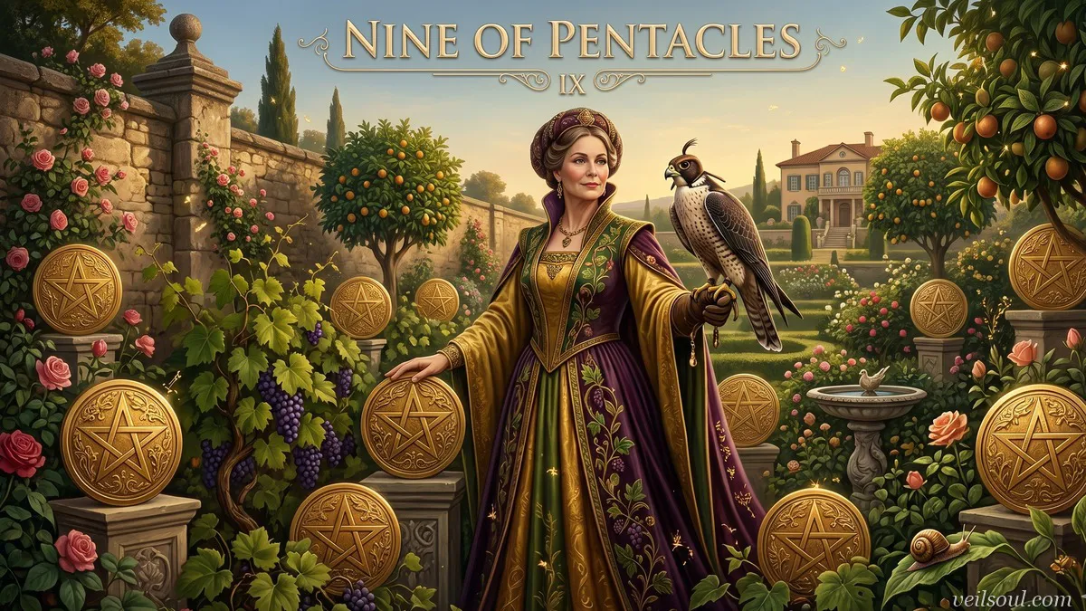 Nine of Pentacles Tarot Card Meaning: Independence, Luxury, and Self-Made Success