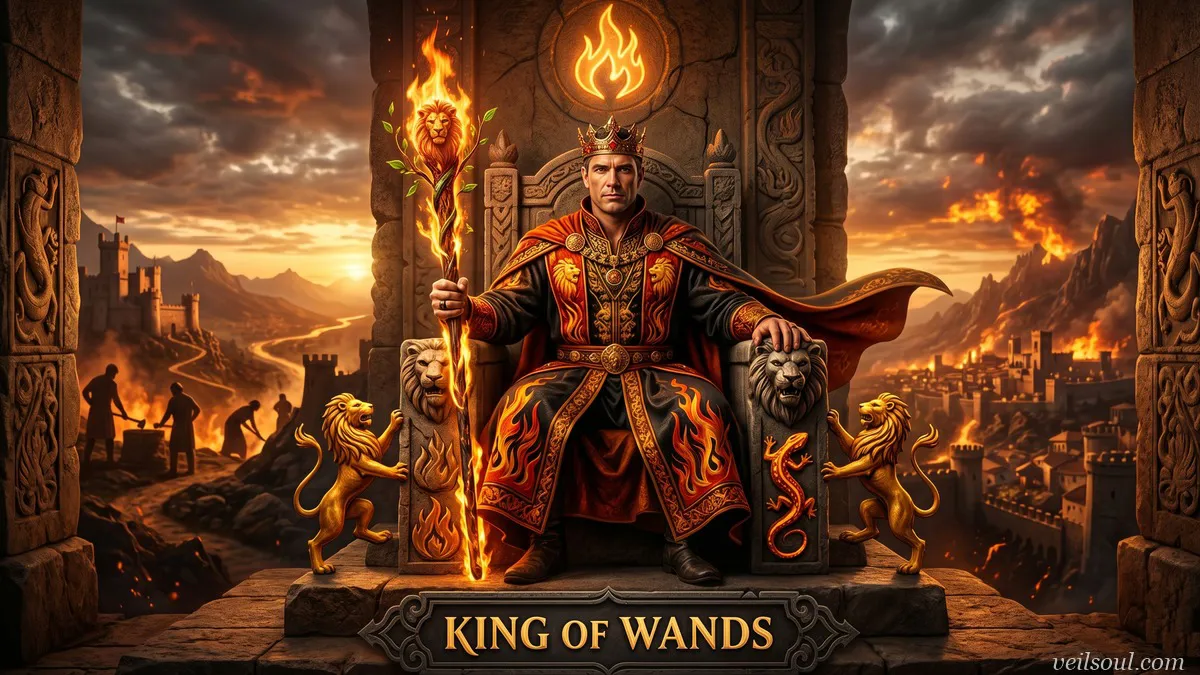 King of Wands Tarot Card Meaning: Visionary Leadership, Mastery, and Bold Authority