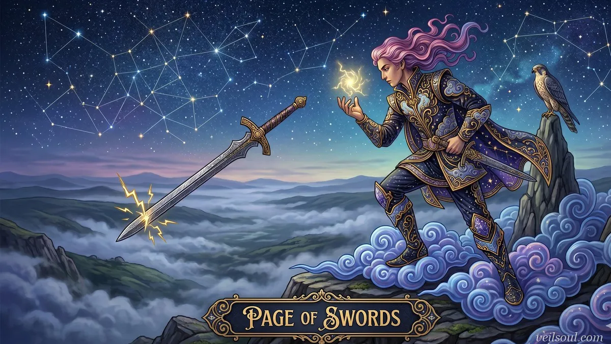 Page of Swords Tarot Card Meaning: Curiosity, New Ideas, and Vigilance