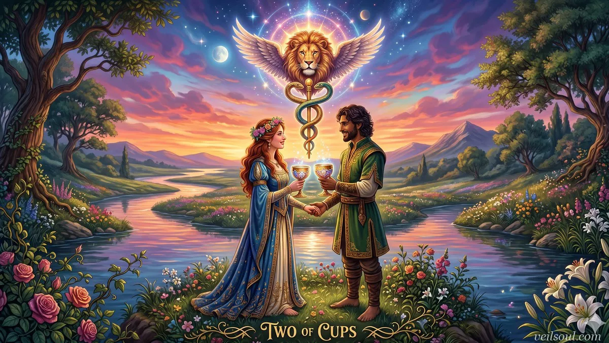 Two of Cups Tarot Card Meaning: Partnership, Connection, and Mutual Attraction