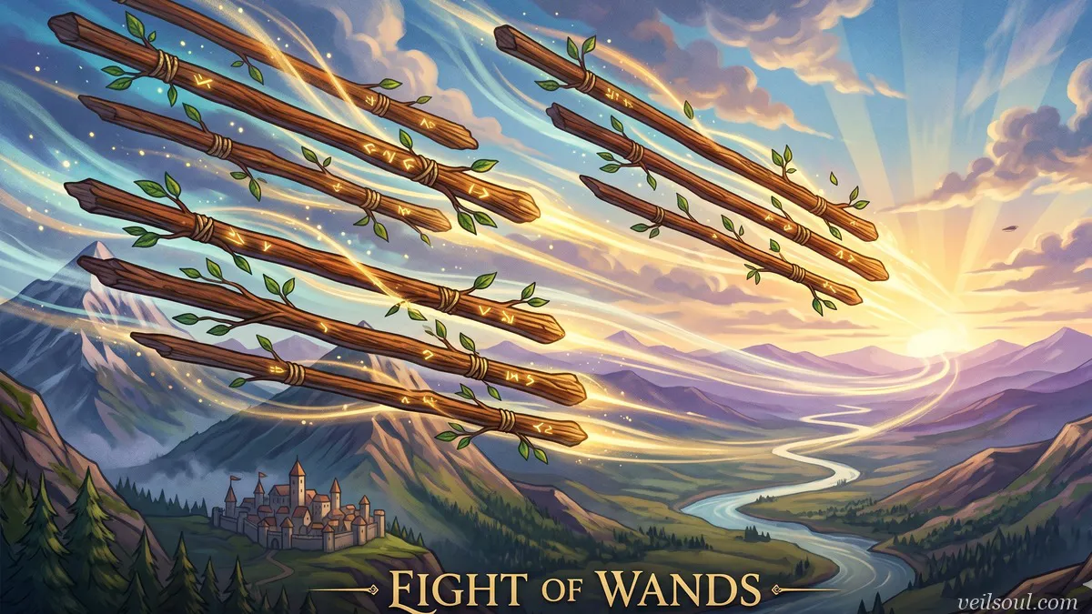 Eight of Wands Tarot Card Meaning: Speed, Movement, and Swift Progress